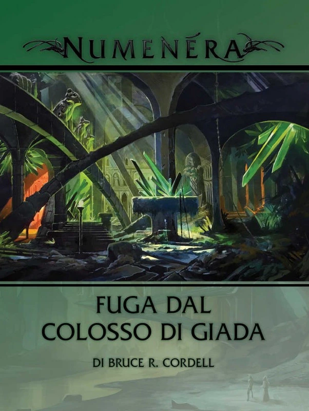 Copertina del progetto Numenera – Fuga del Colosso di Giada. Attività: editing e correzione bozze.